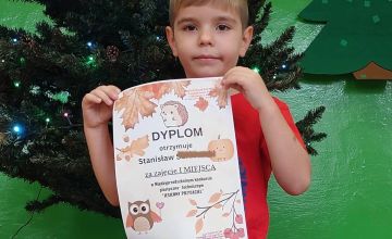 I miejsce w konkursie plastyczno-technicznym