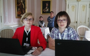 Solina Lizoń i Danute Popovic podczas warsztatów