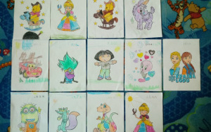 kolorowanki wykonane przez dzieci